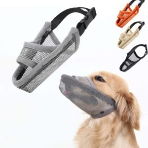 Muselière en maille respirante pour chien — confort et sécurité