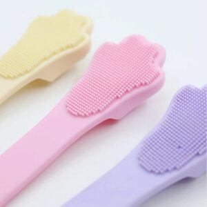 Doigtier brosse à dents en silicone pour chien et chat