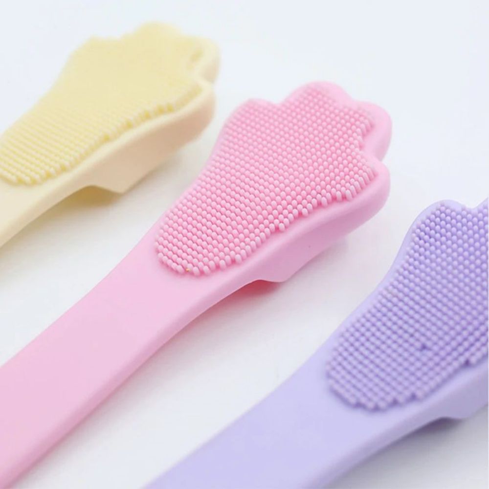 Doigtier brosse à dents en silicone pour chien et chat