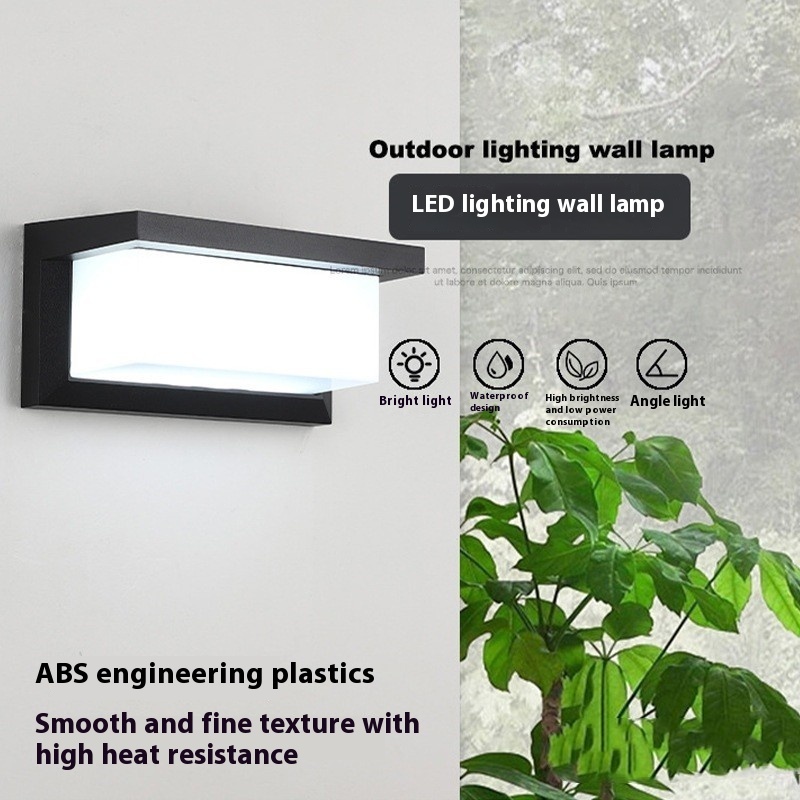 Lampe murale extérieure moderne simple et étanche lampe extérieure pour porche de jardin