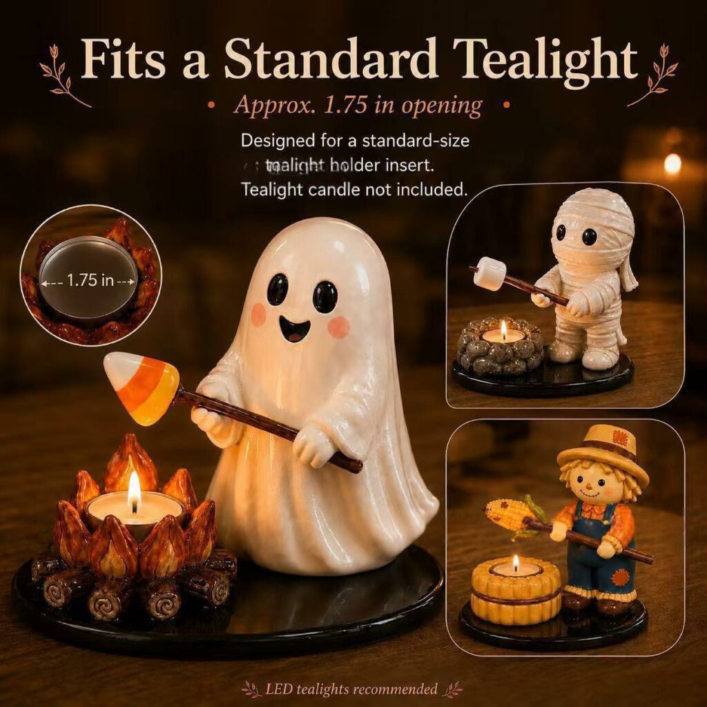 Photophore Halloween « Feu de Camp »